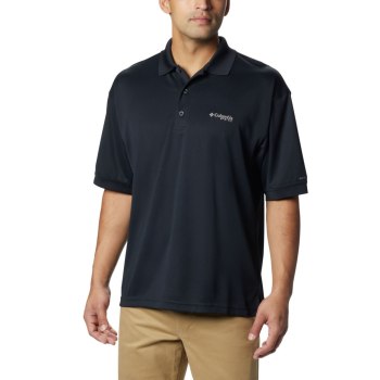 Columbia Muške Polo Majice - PFG Perfect Cast Crne | MYGP-31642